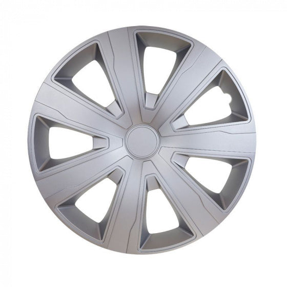 wieldoppen Tenzo 16-inch ABS zilver 4-delig