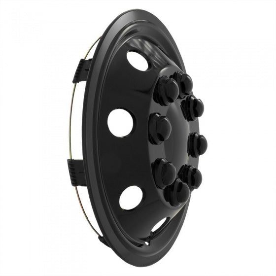 wieldoppen Utah 14 inch ABS zwart set van 4