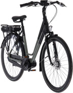E-Max 28 Inch 49 cm Dames 7V Rollerbrake Zwart/Matgroen