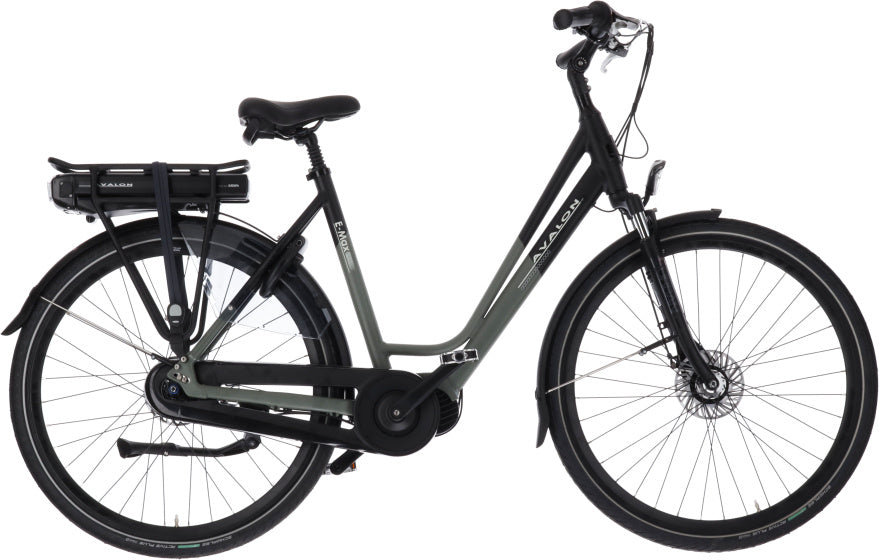 E-Max 28 Inch 54 cm Dames 7V Rollerbrake Zwart/Matgroen