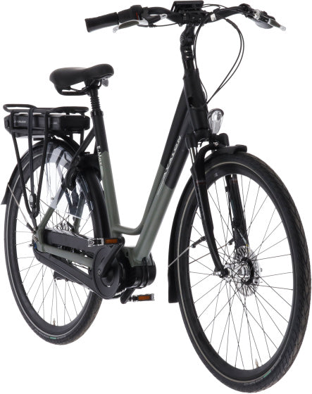 E-Max 28 Inch 54 cm Dames 7V Rollerbrake Zwart/Matgroen