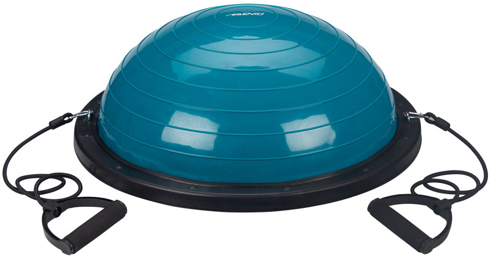 balanstrainer 58 cm vinyl blauw/zwart 4-delig