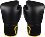 Avento bokshandschoenen pu - 10 oz - zwart geel