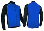 Fietsjack Unisex Windbreaker Kobalt/Zwart Maat S