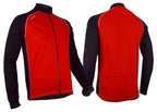 Fietsjack Unisex Windbreaker Rood/Zwart Maat XXL