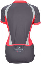 fietsshirt dames polyester antraciet maat M