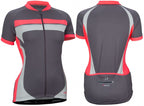 fietsshirt dames polyester antraciet maat M