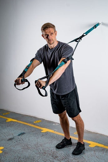fitness-set Suspension 1,2-2,5 m polyester/foam zwart
