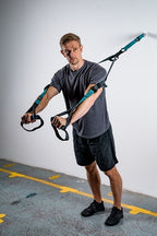 fitness-set Suspension 1,2-2,5 m polyester/foam zwart