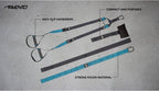 fitness-set Suspension 1,2-2,5 m polyester/foam zwart