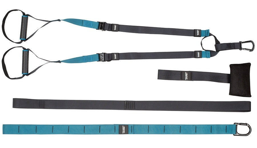 fitness-set Suspension 1,2-2,5 m polyester/foam zwart