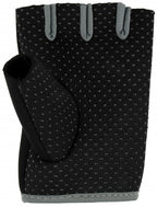 fitnesshandschoenen neopreen zwart/blauw maat S/M