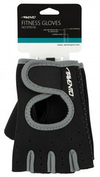 fitnesshandschoenen neopreen zwart/blauw maat L/XL