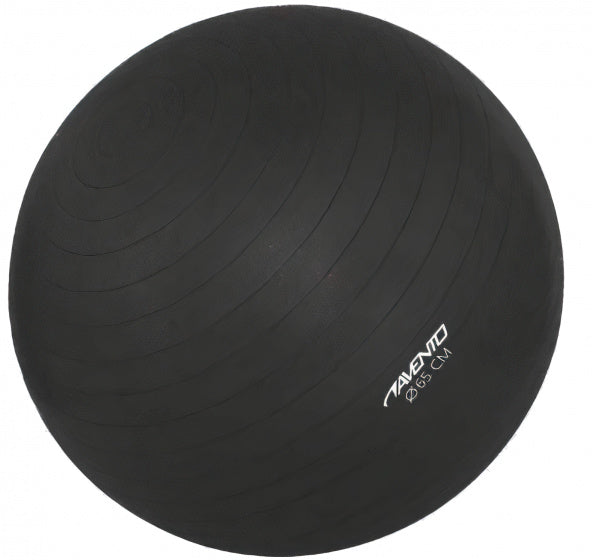 Avento fitnessbal -gymbal - met pomp - ø 65cm - zwart