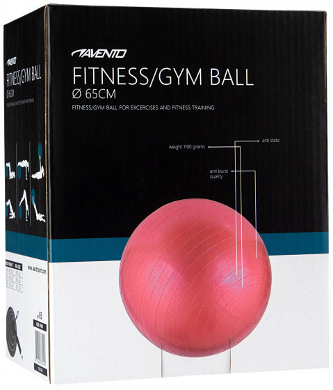 Avento fitnessbal -gymbal - ø 65 cm - roze