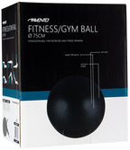 fitnessbal 75 cm 1,3 kilo zwart