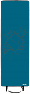 fitnessmat 180 x 60 x 0,6 cm neopreen blauw
