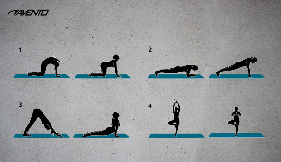 fitnessmat 180 x 60 x 0,6 cm neopreen blauw