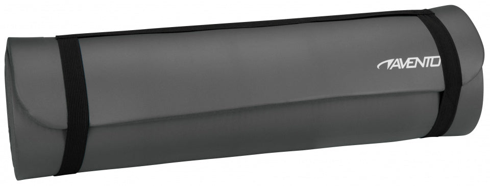 fitnessmat NBR 183 x 61 cm nitrilrubber grijs