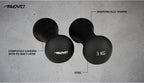 dumbbells Bone 3kg staal/PU zwart 2 stuks