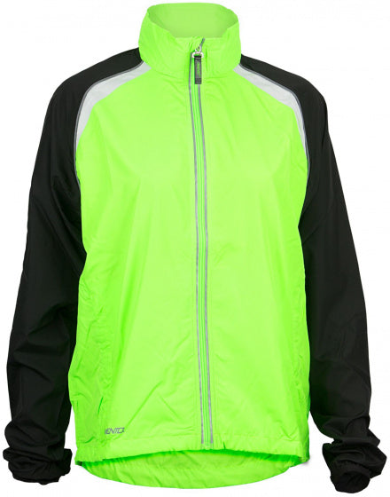 hardloopjack heren polyester groen/zwart maat S