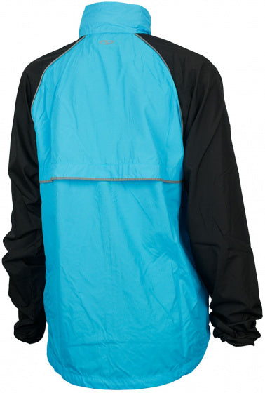hardloopjack heren polyester lichtblauw/zwart maat XL