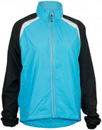 hardloopjack heren polyester lichtblauw/zwart maat S