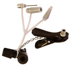 Avento multifunctionele pomp met drukmeter - fietspomp - staande pomp - aluminium - incl. 3 opzetstukken