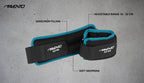 pols- enkelgewichten 0,5 kg neopreen zwart blauw 2 stuks