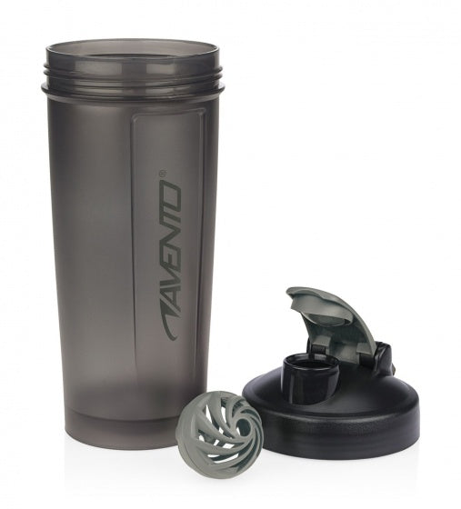 Avento shakebeker - zwart grijs - inhoud 1 l - met shakerbal -