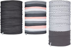Avento Nekwarmer Active polyester/fleece roze/zwart/grijs 3 stuks