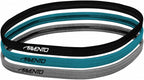 sporthaarband 46 cm spandex/siliconen zwart/turquoise