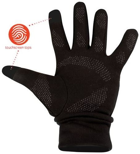 Avento sporthandschoenen met touchscreen tip - basic black - xl xxl