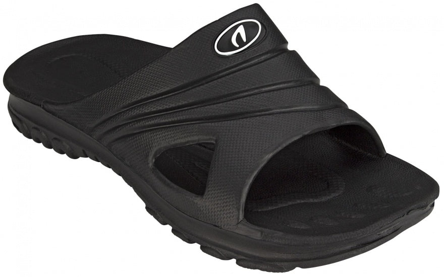 Badslippers unisex zwart maat 44