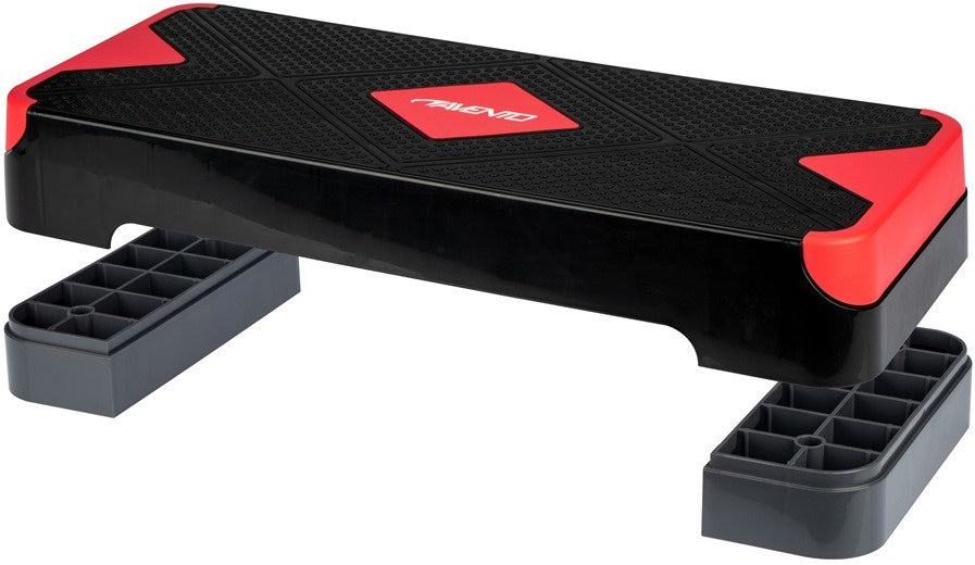 stepbank 66 x 25 x 15 cm zwart/rood