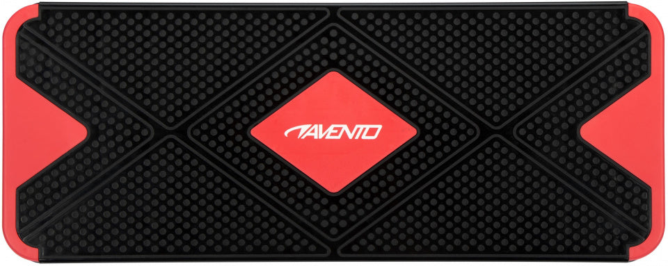 stepbank 66 x 25 x 15 cm zwart/rood