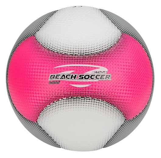 strandvoetbal mini Fun Play PU roze maat 2