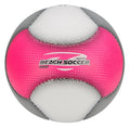 strandvoetbal mini Fun Play PU roze maat 2