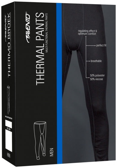 Thermobroek Heren Zwart Maat L