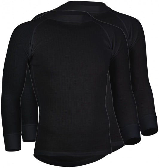 Avento thermoshirt lange mouw - heren - 2-pack - zwart - maat xxl