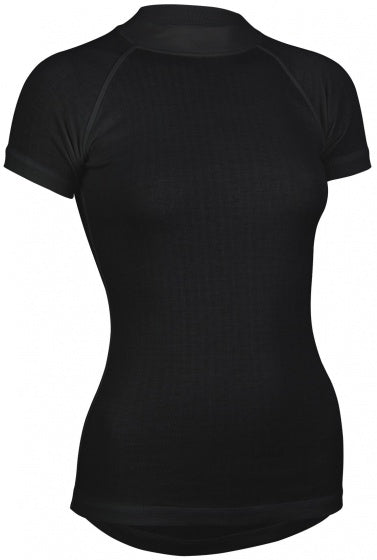 Thermoshirt Korte Mouw Dames Zwart Maat XL