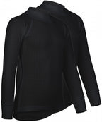 thermoshirt junior polyester zwart 2-pack maat 116
