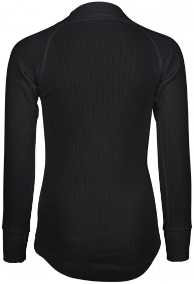 thermoshirt junior polyester zwart 2-pack maat 116