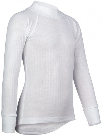 thermoshirt polyester/viscose wit 2-pack maat 128