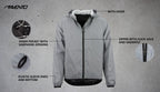 Full Reflective veiligheidsjack kinderen zilver maat 116