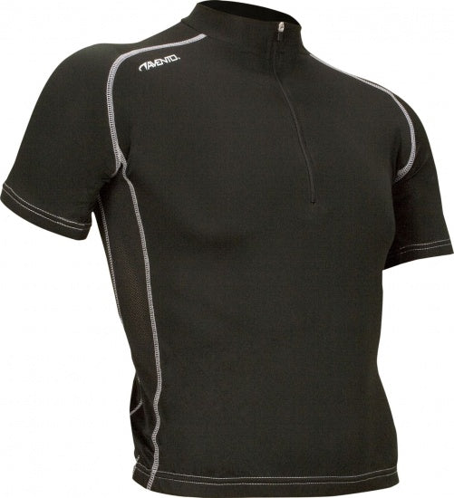fietsshirt heren polyester zwart/wit maat XXL