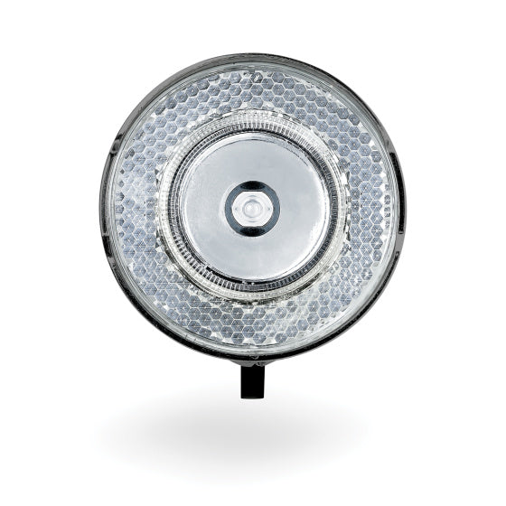 koplamp 706 batterij donker chroom 15 lux
