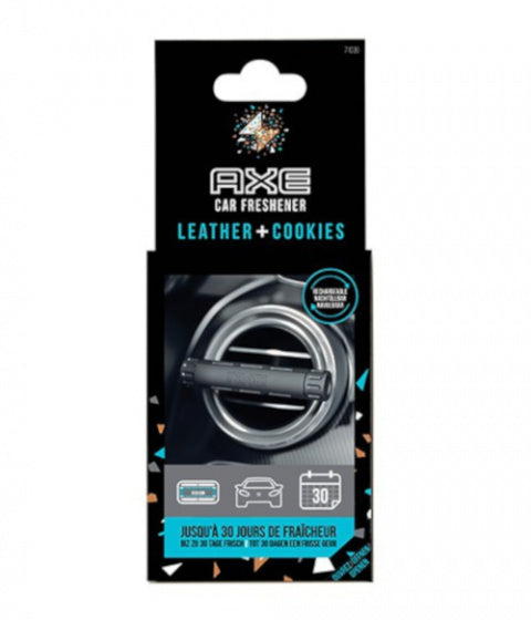 Axe luchtverfrisser leather cookies alu zwart zilver 3-delig