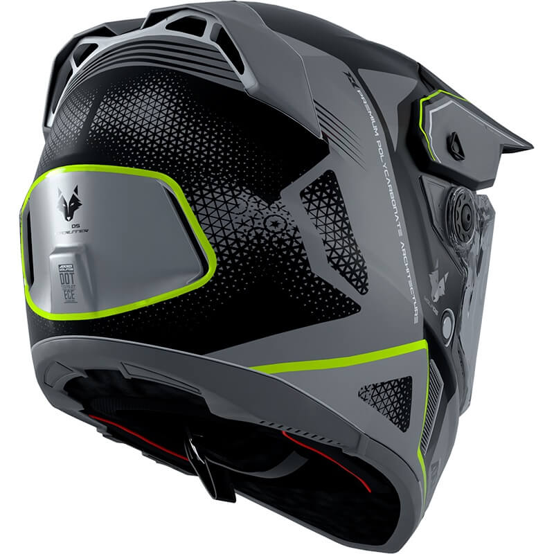 Axxis Helm Wolf DS Roadrunner Glans Grijs S