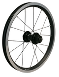 Balans bike achterwiel 16 inch (305) alu uitval tbv opschroef tandwiel